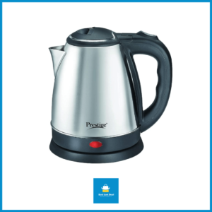 Prestige PKOSS 1.5 Stainless Steel Electric Kettle 1500W (Silver and Black, 1.5L)