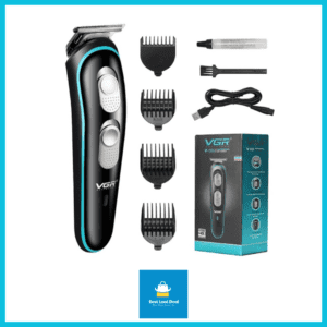 VGR Professional Battery Powered Rechargeable Cordless Beard Hair Trimmer Kit
